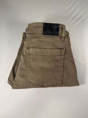 Revtown Sharp Fit Jeans Mens 34 Olive Stretch Slim Casual Pants